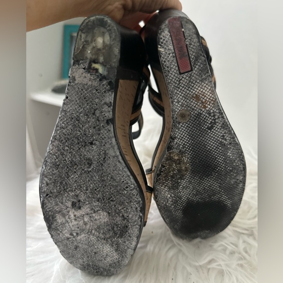 Prada cork wedge heel sandals - Picture 5 of 6